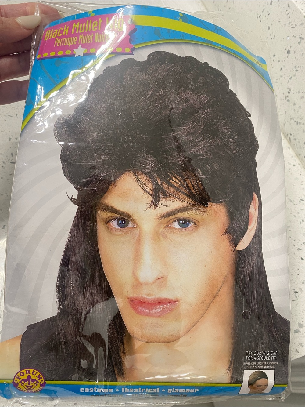COS Black Layered Mullet Wig